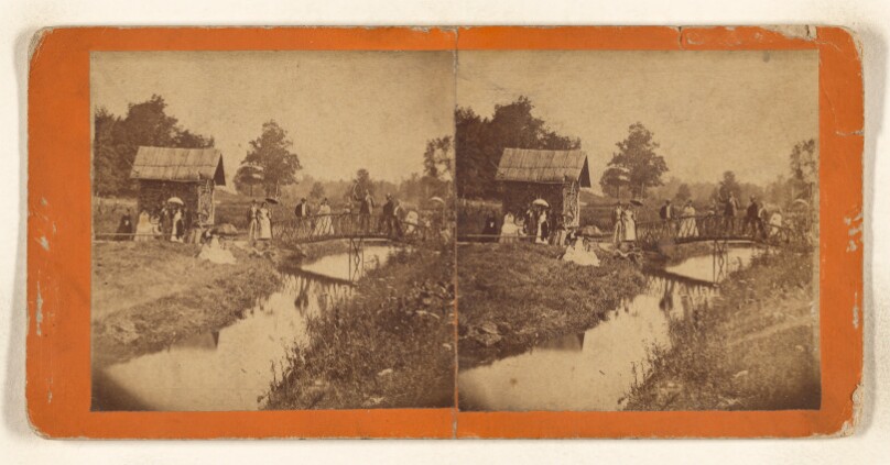 Party going to the Woods. [Crystal Springs, Yates County, New York]