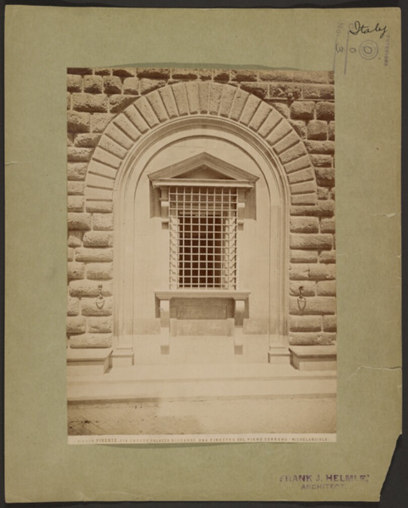 Ground floor window, Palazzo Riccardi, Florence