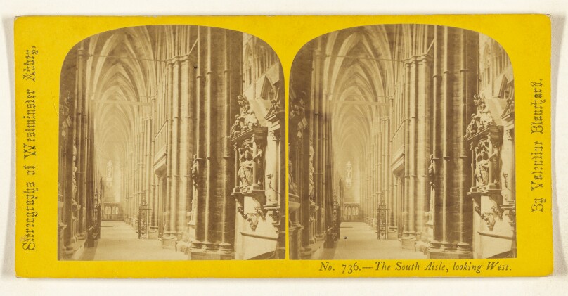 The South Aisle, looking West. [Westminster Abbey]