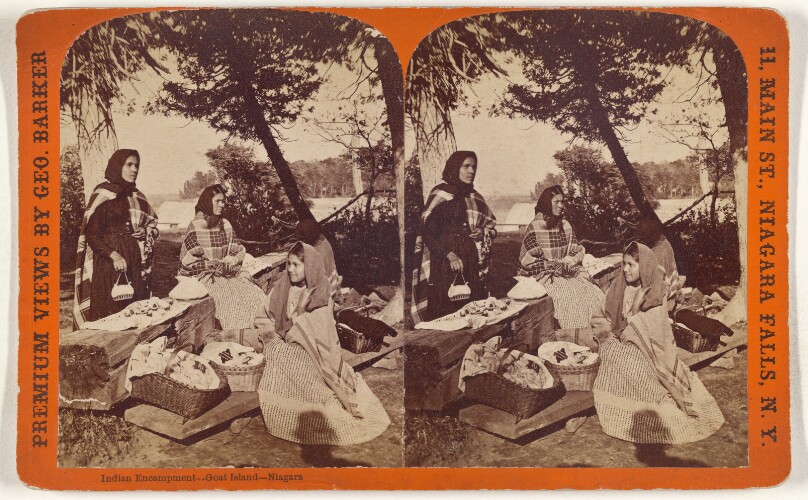[Native American Woman and Girls, Seated Outside]