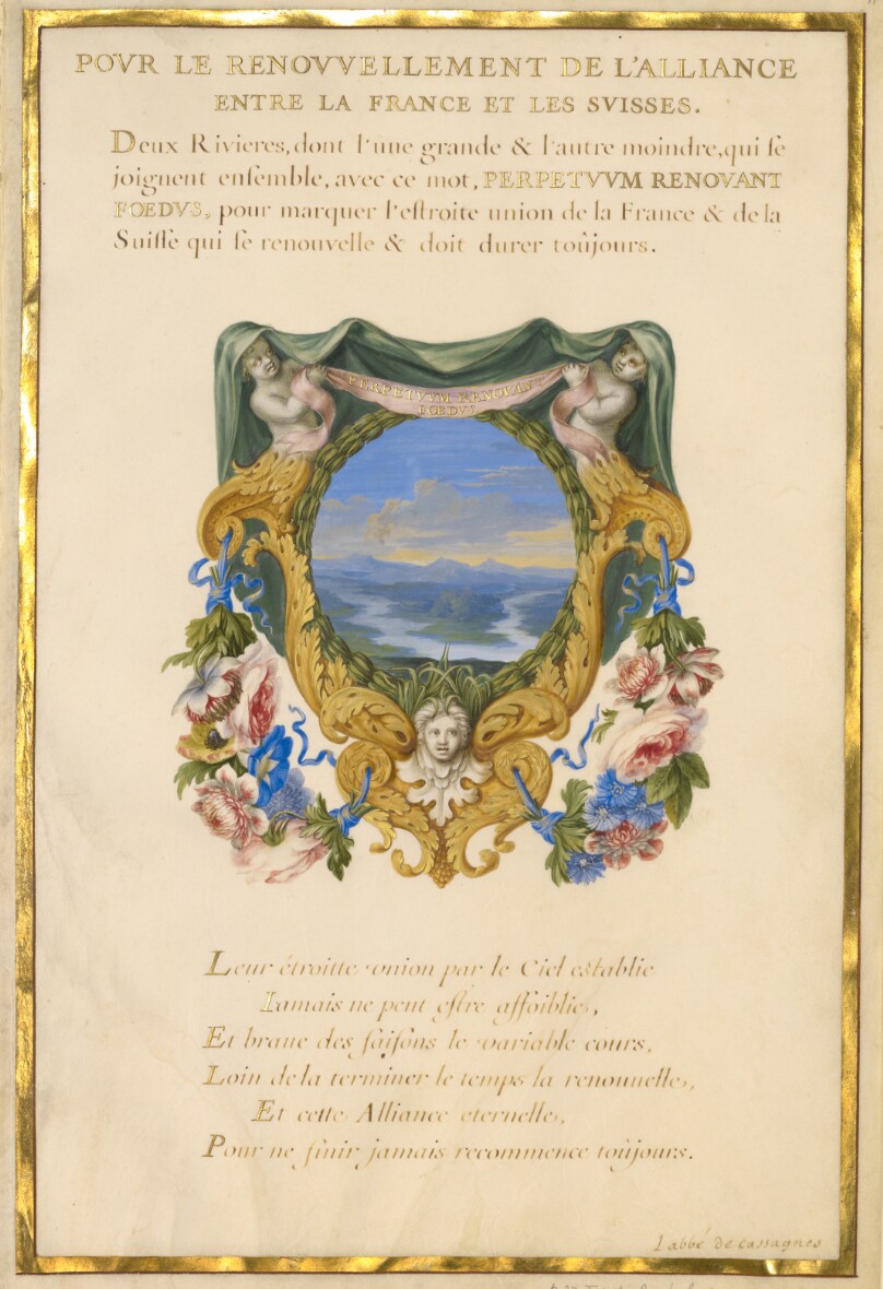 Escutcheon with a Landscape