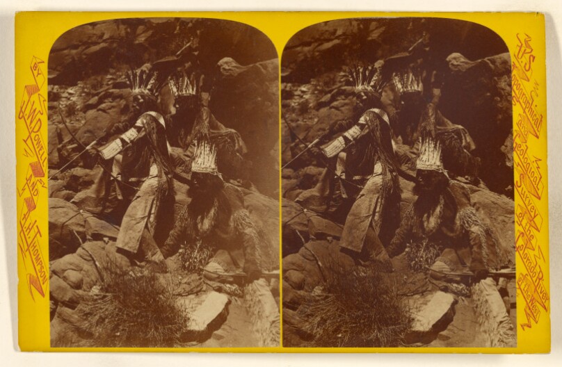 Chu-ar-ru-um-peak Shooting a Rabbit. Kai-Vav-Its. A tribe of...Pai Utes, living on...Kai-bab Plateau,...Grand Canon...Colorado...
