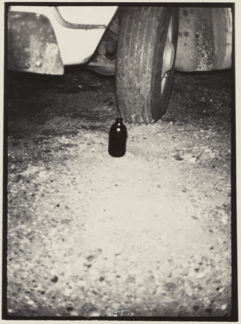 Bottle Near Tire