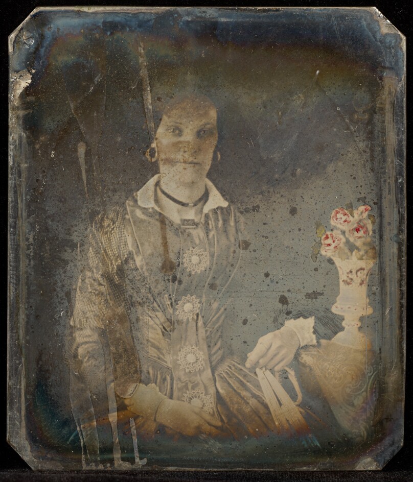 [Portrait of a Seated Woman Holding a Fan]