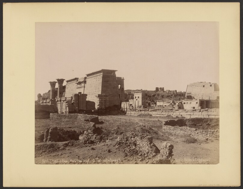 (Medinet-Abou) Vue Generale des Temples de Thutmose II & Ramses III