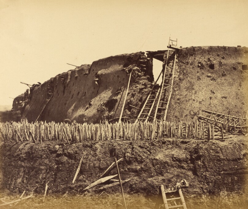 Angle at which French entered, August 21st 1860