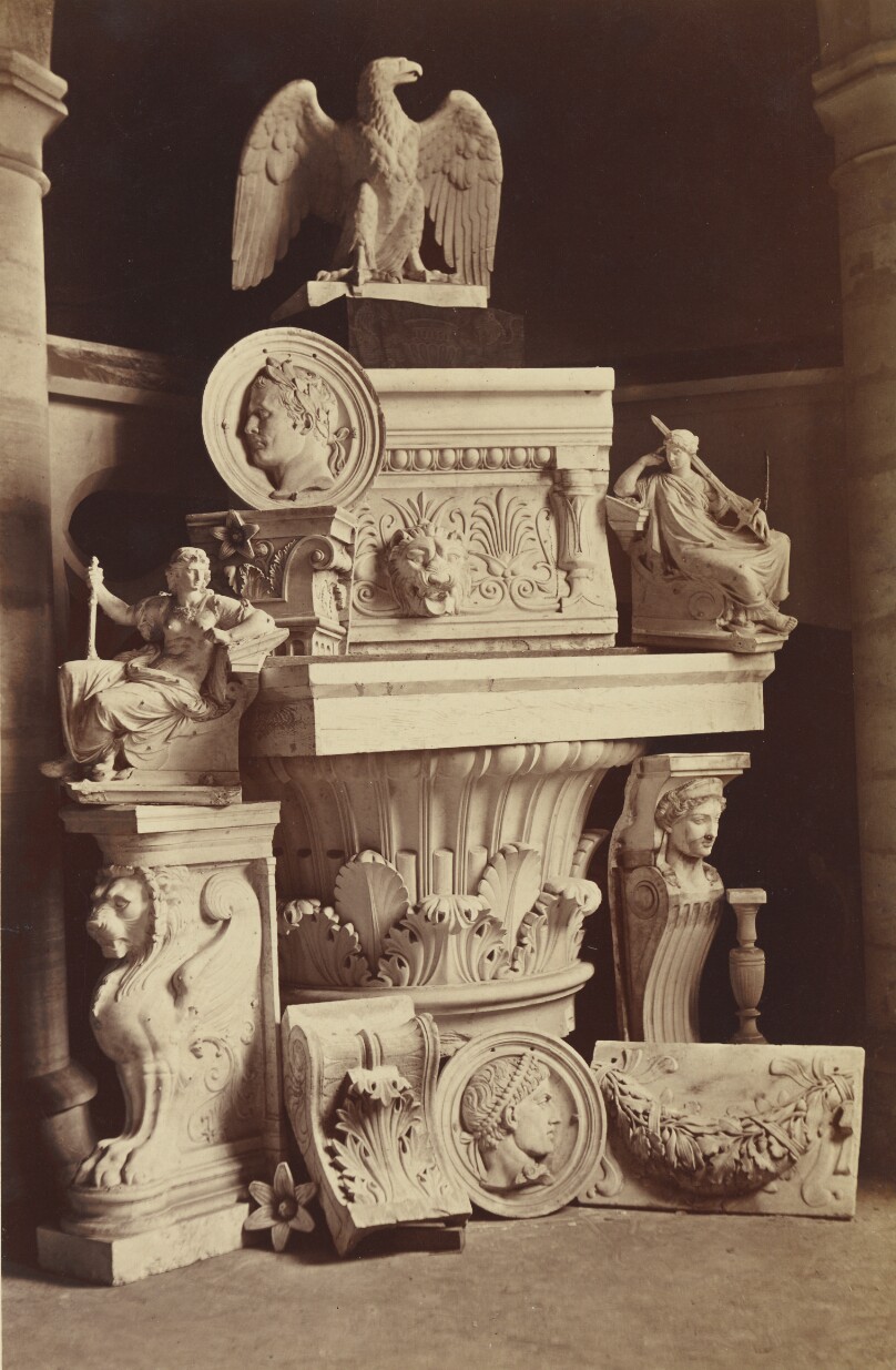 [Still life of sculpture and architectural fragments]