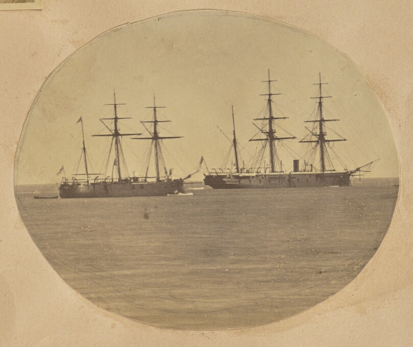 [Two ships at sea]