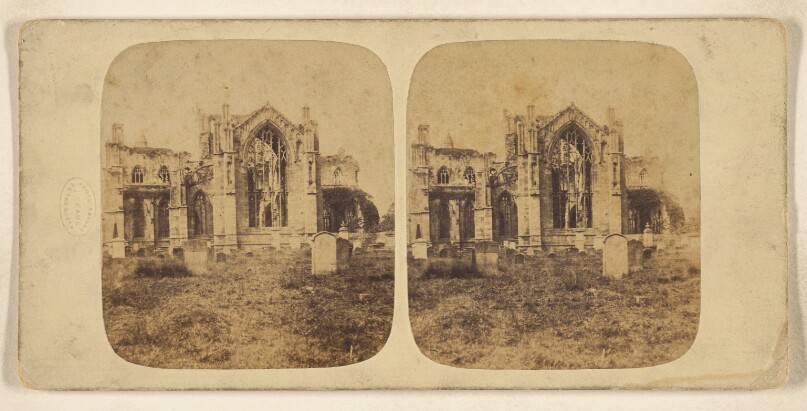 Melrose Abbey, from East.