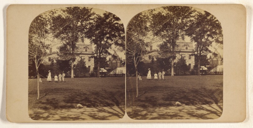 [View of large house and lawn, Newport, Rhode Island]
