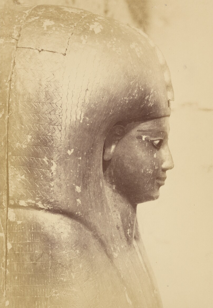 [Close-up of the Sarcophagus of the Queen Aah-Hotep (Profile)]
