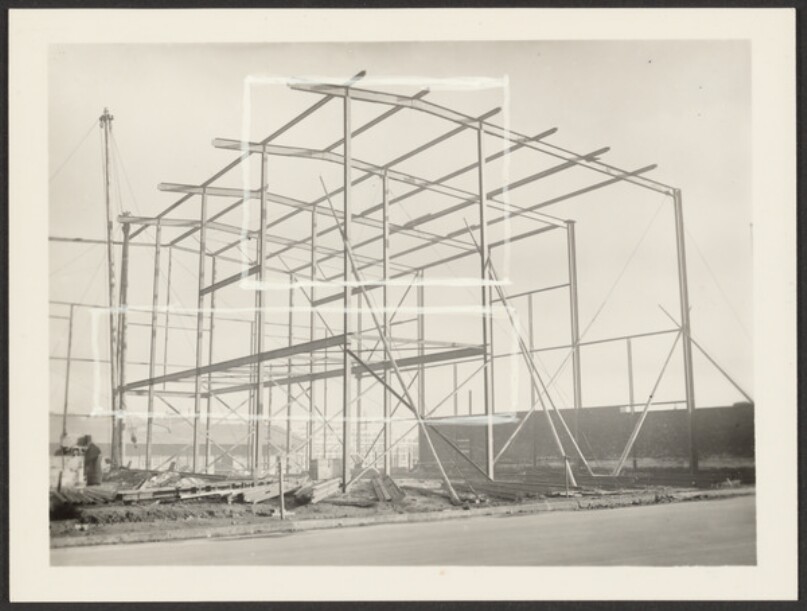 [Steel Skeleton at Building Site]