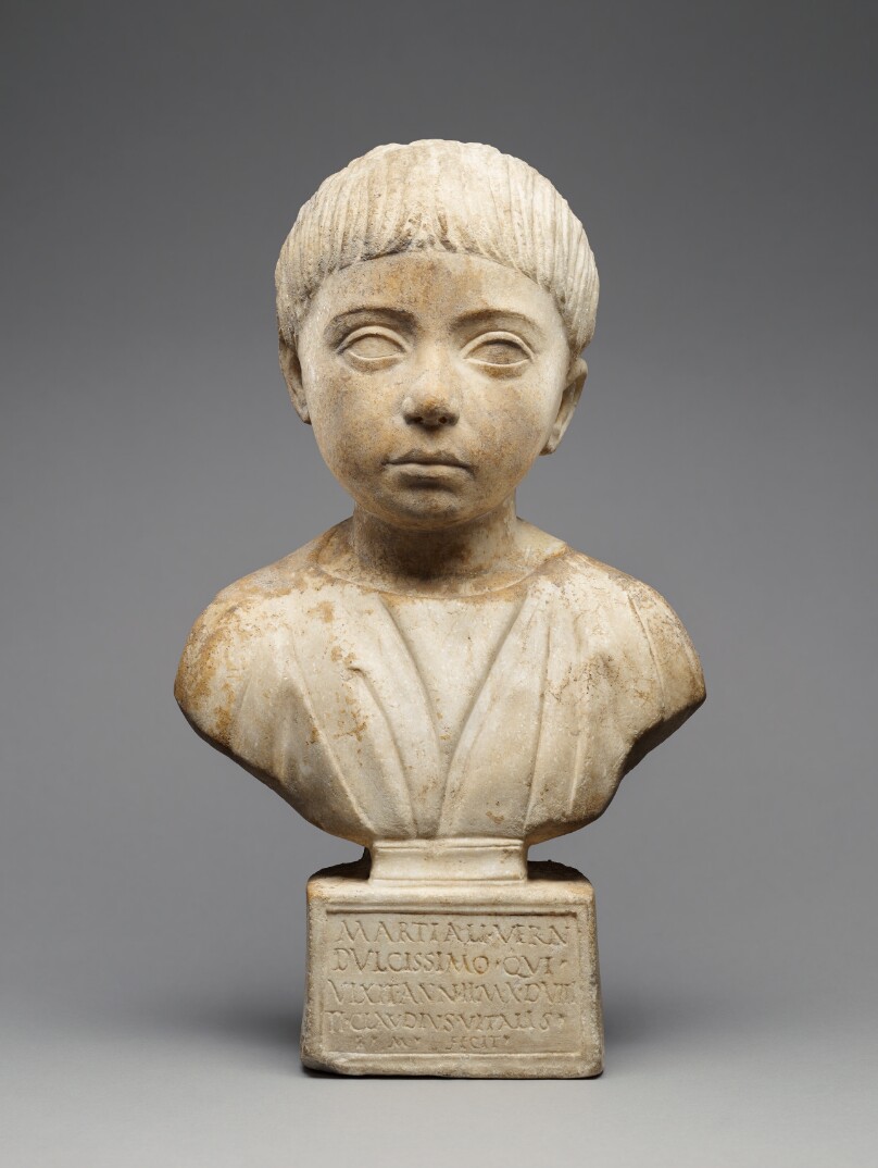 Portrait Bust with Inscription