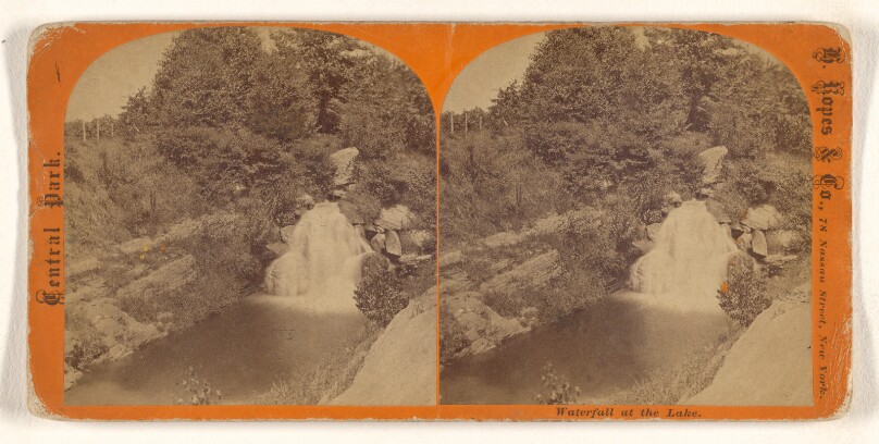 Waterfall at the Lake.