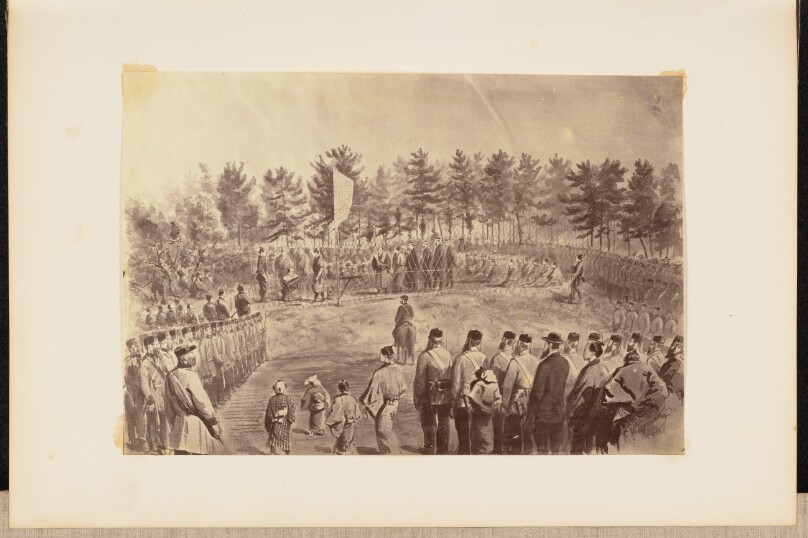 [Photographic Copy of a Drawing of an Execution by Charles Wirgman]
