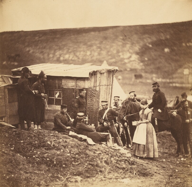 Camp of the 4th Dragoon Guards, Convivial Party, French and English.