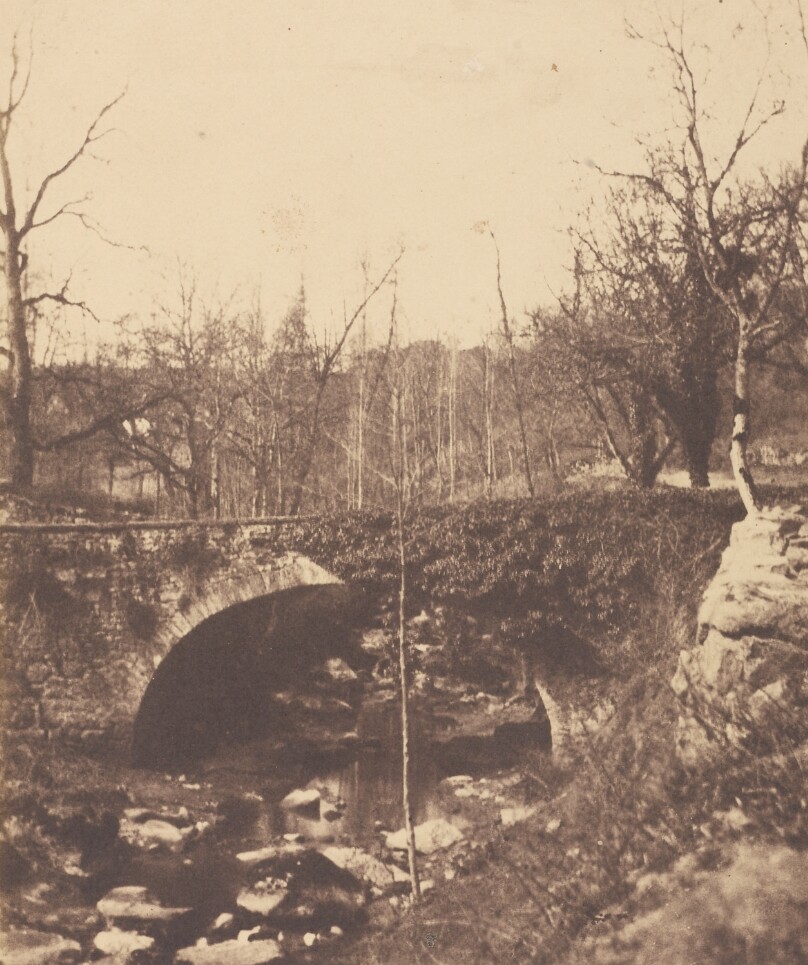 [Country Landscape with Bridge and Stream]
