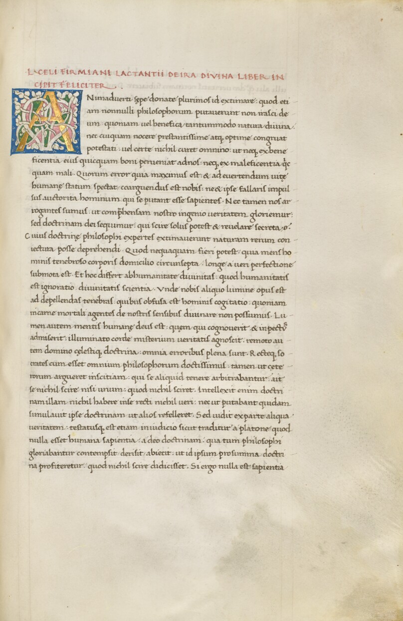 Decorated Initial A