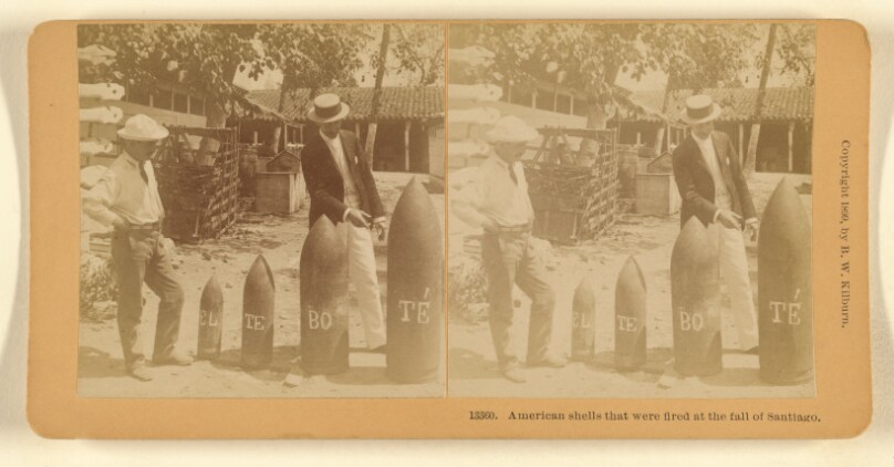 American shells that were fired at the fall of Santiago.