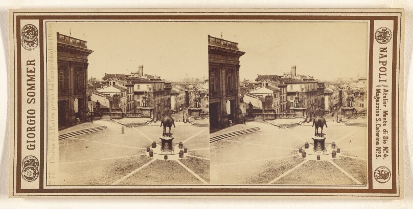Chiesa di S. Pietro presa dal Campidoglio (Roma)