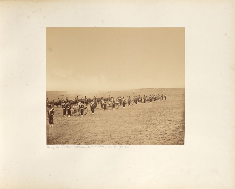 Camp de Châlons: Artillery of the Imperial Guard.