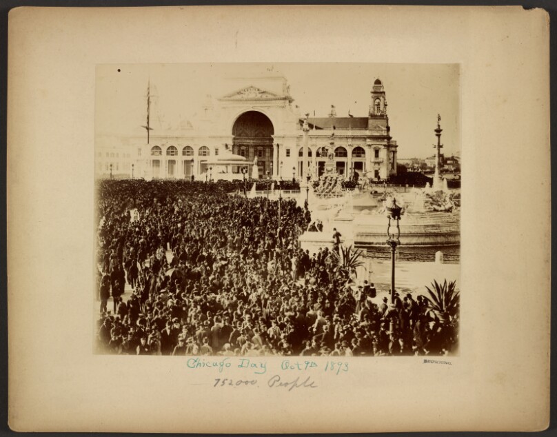Chicago Day, Oct. 9th 1893. 752,000 people.