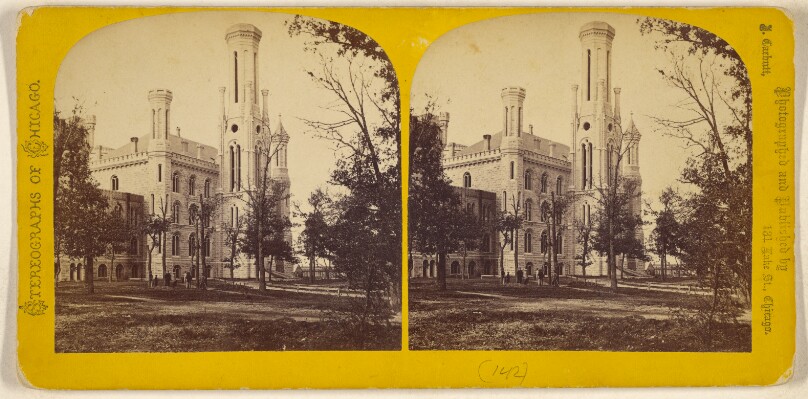 [Chicago University, Cottage Grove, opened 1859, demolished 1886]