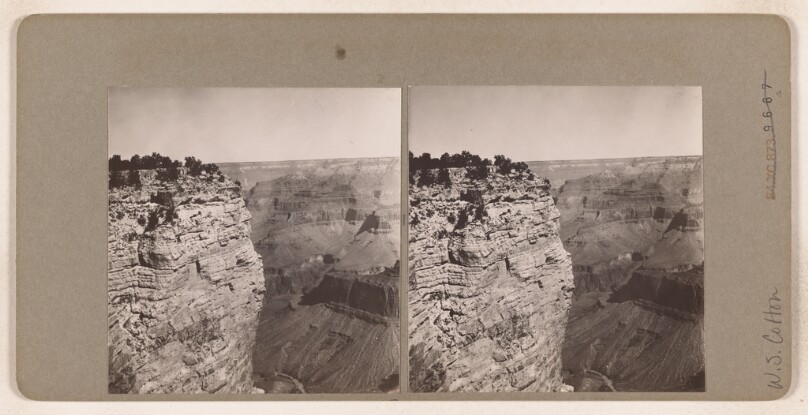[Canyon] (recto); [Canyon with tree] (verso)