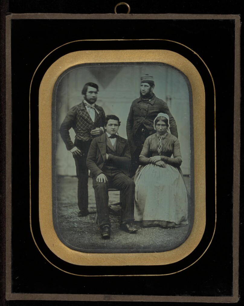 [Group portrait of four servants of Jean-Gabriel Eynard]