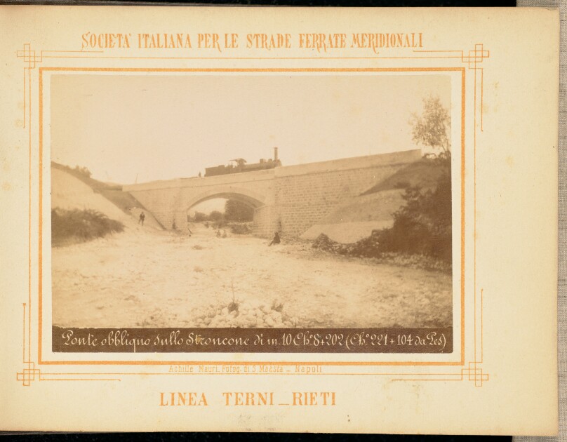 Ponte obbliquo sullo Stroncone di metri 10, chilometro 8 + 202 (chilometro 221 + 104 da Pescara)