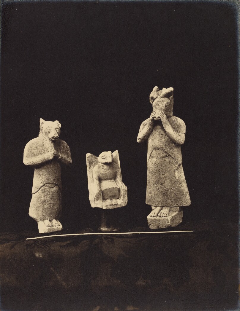 Rude dog-headed Images, resembling the Egyptian Anubis