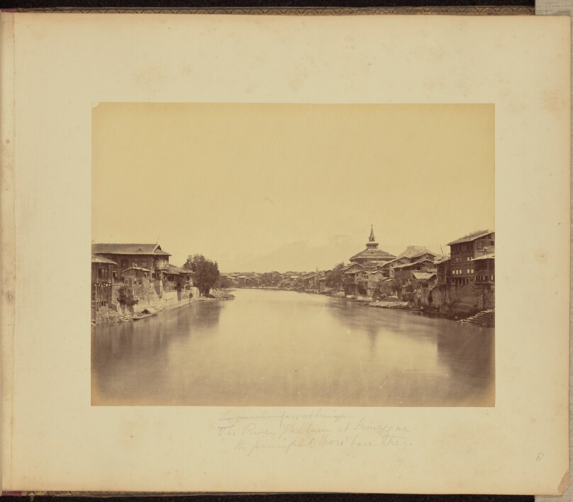 The River Jhelum at Srinaggar, the Principal Thoro'fare There
