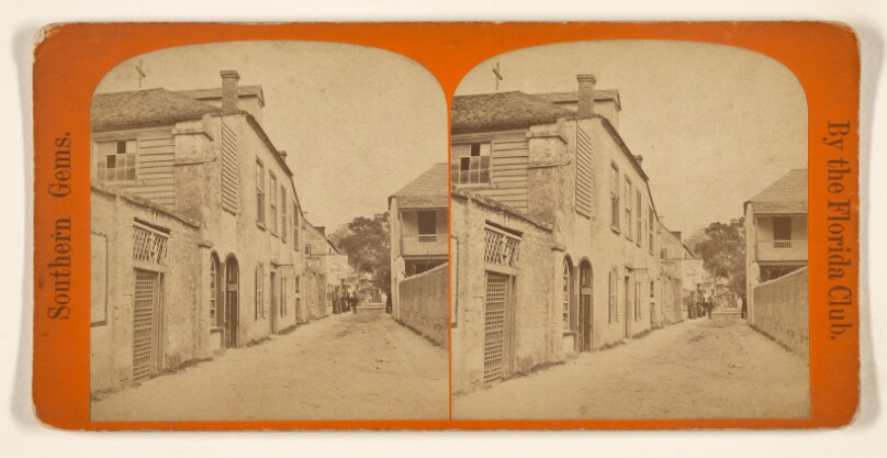 St. George Street, Showing the Old Spanish portion of St. Augustine.