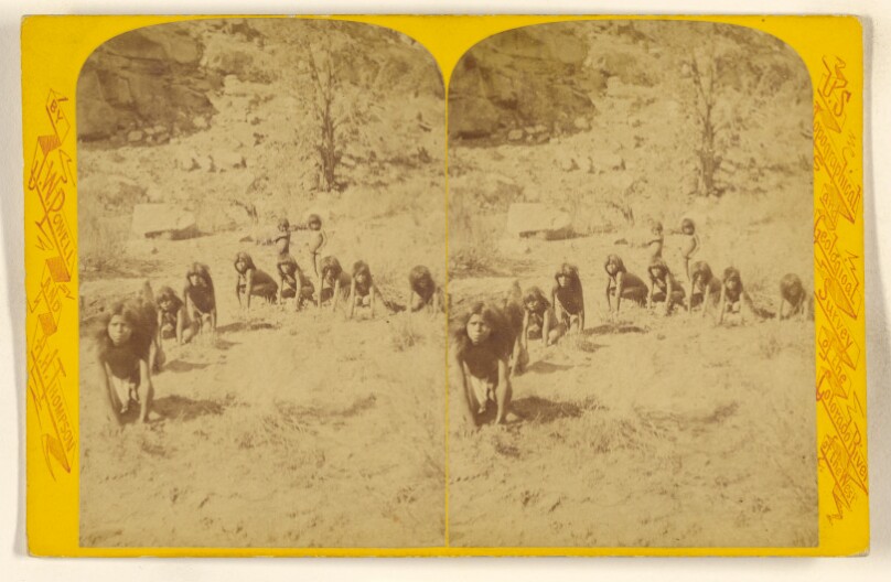 Game of Wolf and Deer. Kai-Vav-Its. A tribe of the Pai Utes, living on the Kai-bab Plateau, near the Grand Canon of the Colorado, in Northern Arizona.