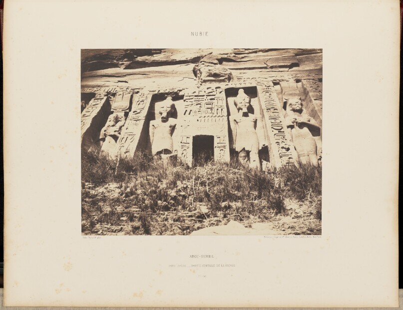 Abou-Sembil. Petit Spéos - Partie Centrale de la Façade