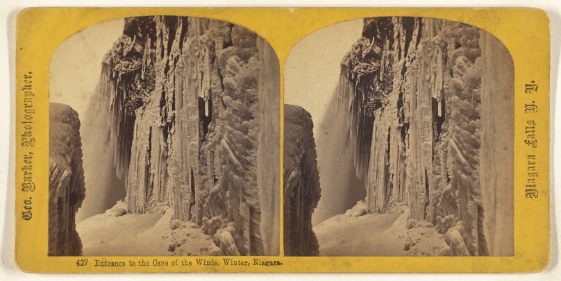 Entrance to the Cave of the Winds, Winter, Niagara.