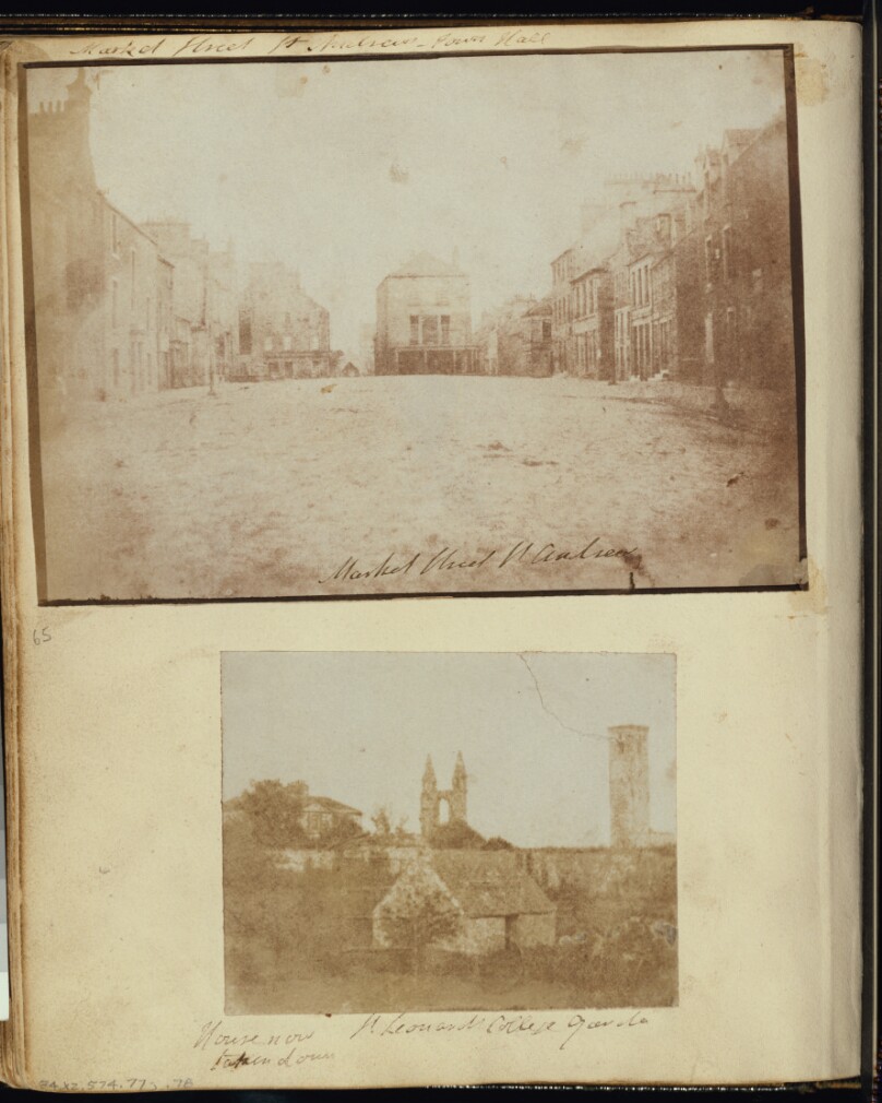 Market Street St. Andrews with the Old Tollbooth, looking West.