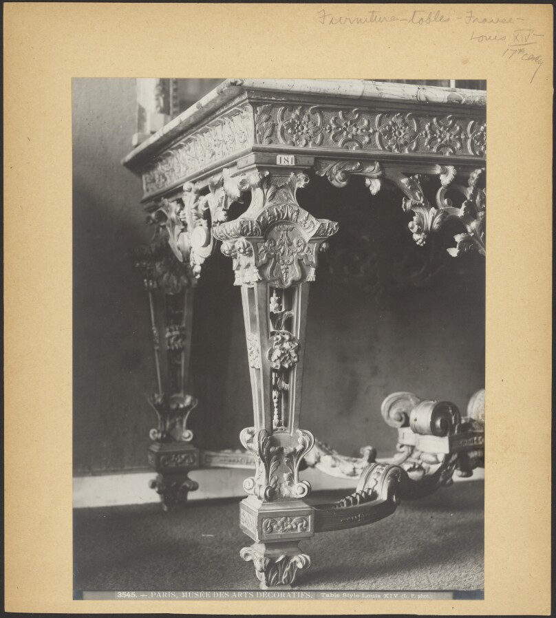 Paris, Musee des Arts Decoratifs, Table Style, Louis XIV