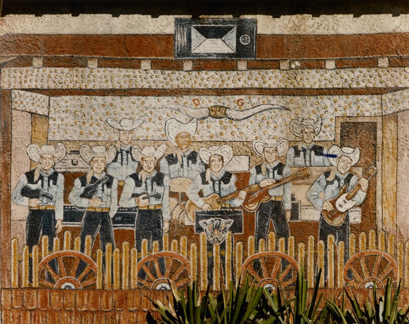 Painting of the House Band, Longhorn Ballroom, Dallas, TX