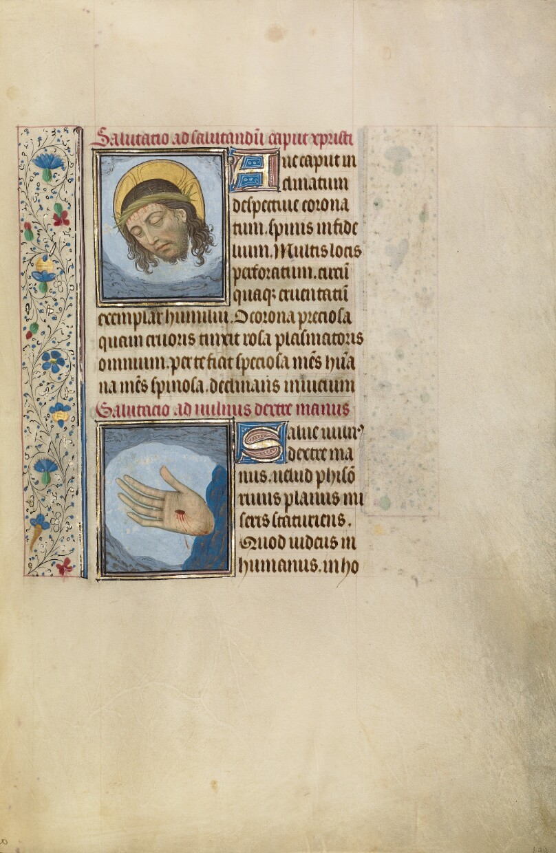 Christ's Head; Christ's Right Hand with Wound