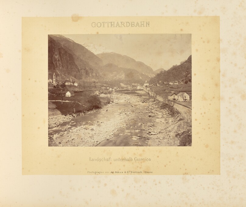 Gotthardbahn: Landschaft unterhalb Giornico