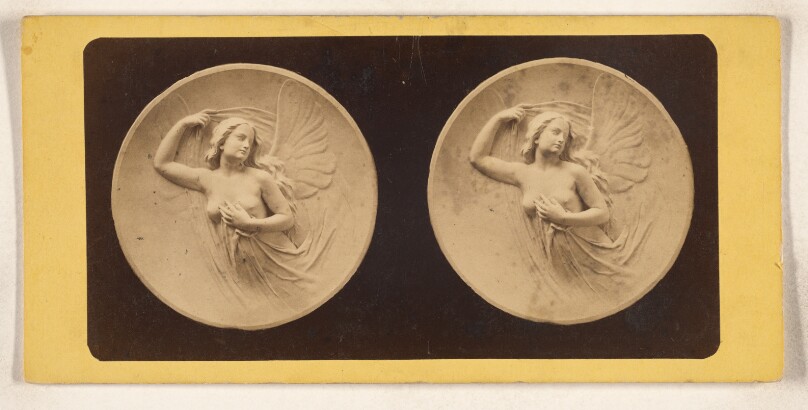 [Palmer Marbles. Sculpture of bare-breasted angel]
