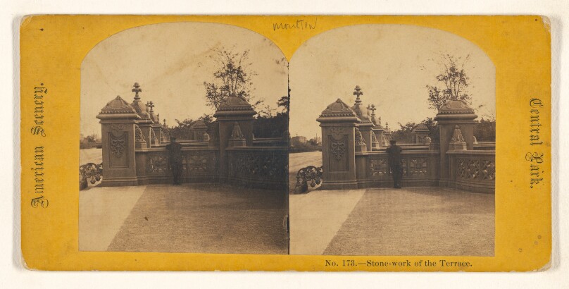 Stone-work of the Terrace. [Central Park, New York]