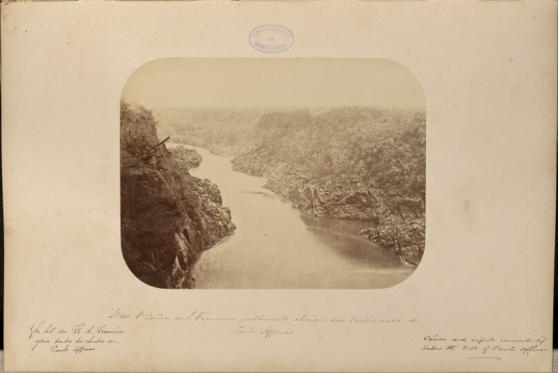 A cañon do São Francisco justamente abaixo das cachoeiras de Paulo Affonso