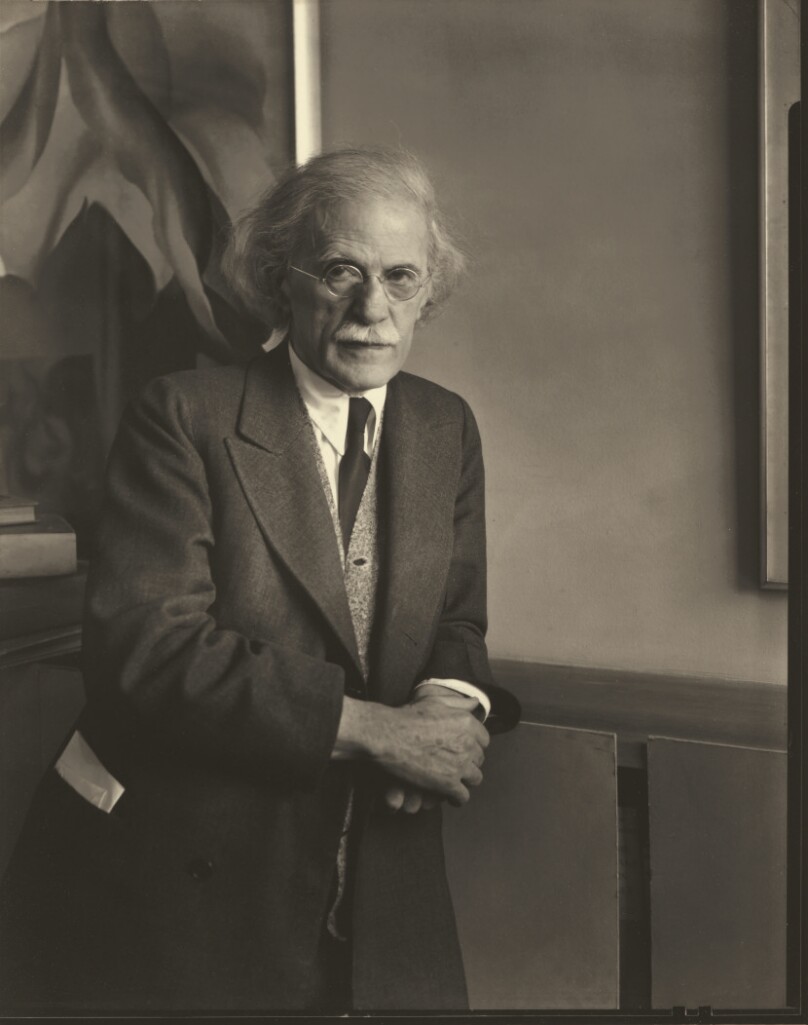 Alfred Stieglitz, the Photographer in his gallery, An American Place, New York