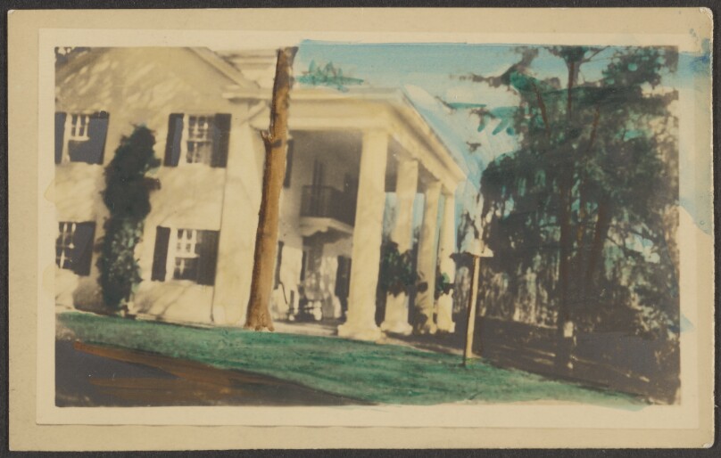 [House with columned porch]