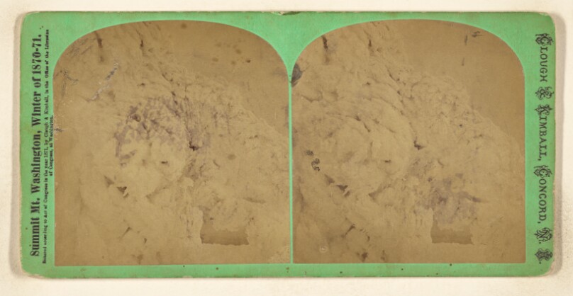 Portion of Chain, on Tip Top House, frost two feet in diameter. [Mt. Washington, N.H.]