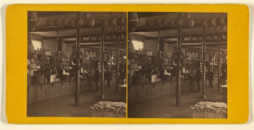 Interior View of A. & W. Sprague's Store, Elmwood, R.I.