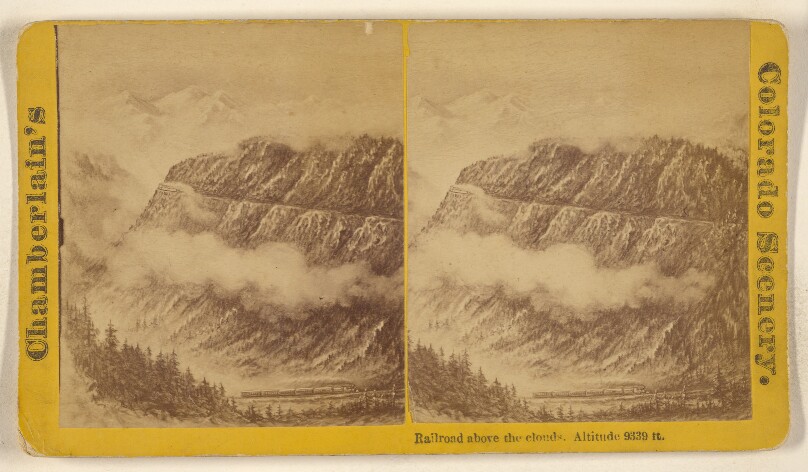 Railroad above the clouds. Altitude 9339 ft. [Line of the Fort Garland Extension of the R.G.R.R.]