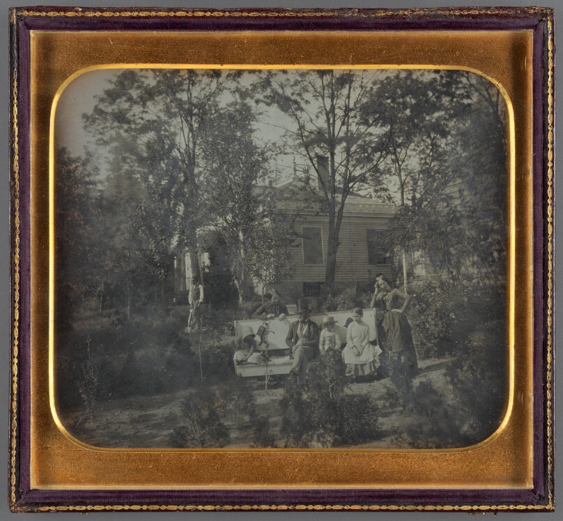 A Family Seated in Its Garden / Family Group (The "Hidden Witness")